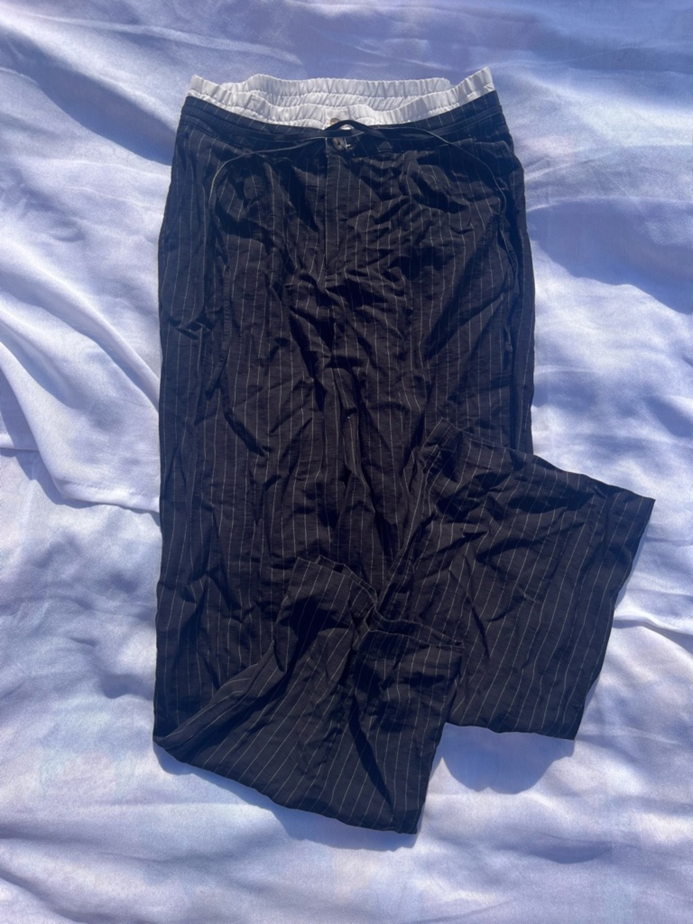 Women’s Black Pinstripe Pants